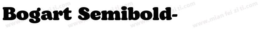 Bogart Semibold字体转换